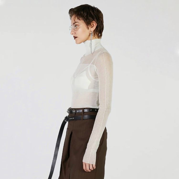 【残り一点】Soft High Gauge Panel Knit