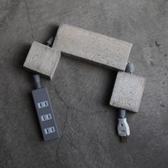 【残り一点】Cable Jewelry Concretebricks Multiplug_0.7m(WOOD IMPRINT)