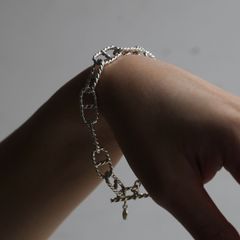 【残り一点】Twist Anchor Chain T-BAR Bracelet SMALL(9mm)