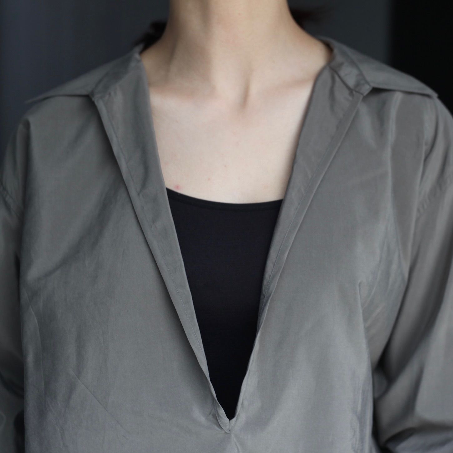 【残り一点】Silk/Nylon Oversized Skipper Shirt