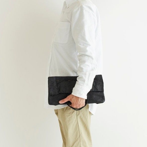 【残り一点】Paper Leather Clutch Bag