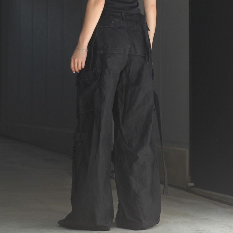 【残りわずか】Slash Seam Twist Cargo Pants(PIGMENT DYED MOLESKIN)