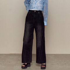 【残り一点】Wide Straight Flocking Denim Pants