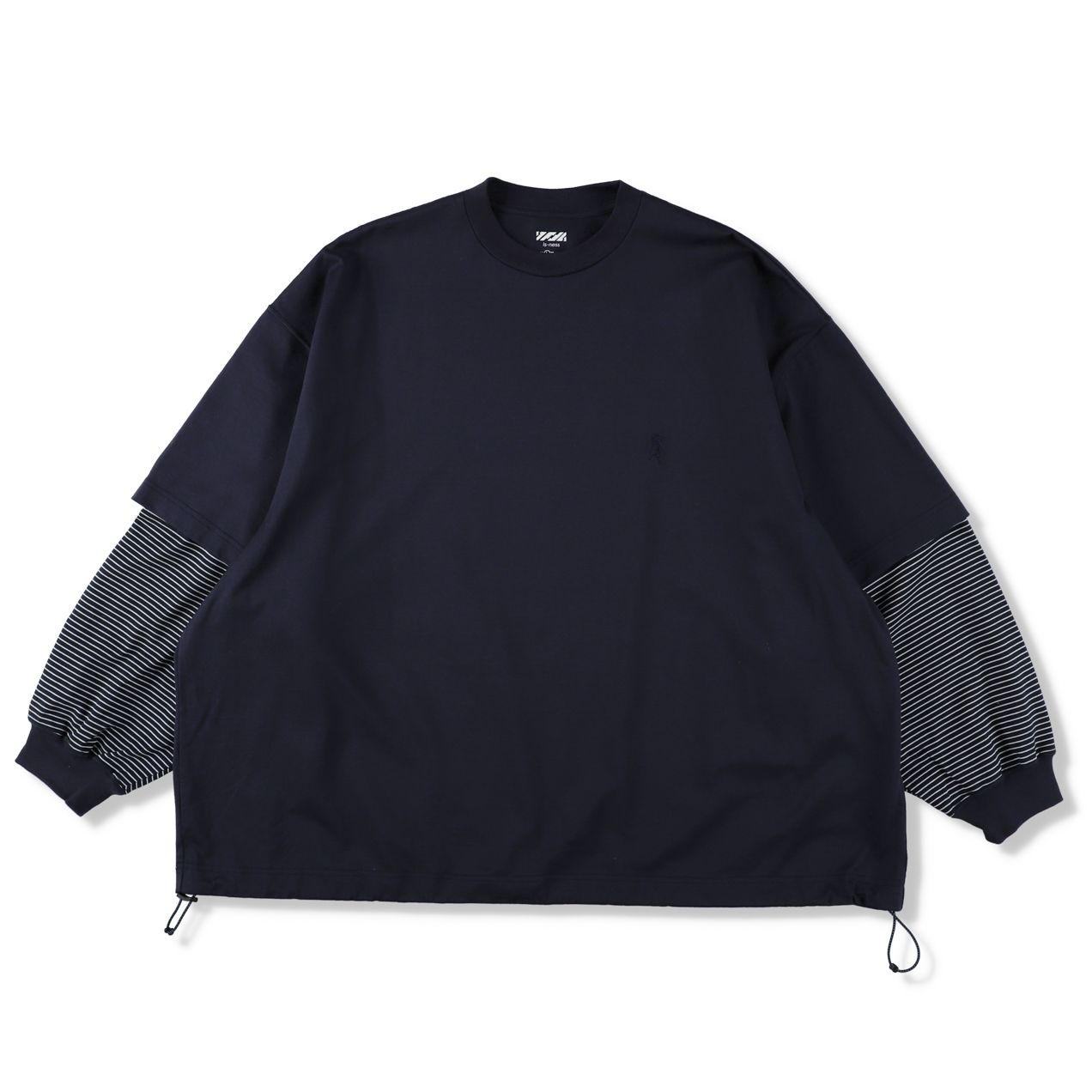 トップス is-ness BALLOON LONG T SHIRT Black is-ness - 【残り一点】Balloon Layered Long Sleeve T-shirt
