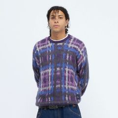 【残りわずか】Plaid Mohair Knit