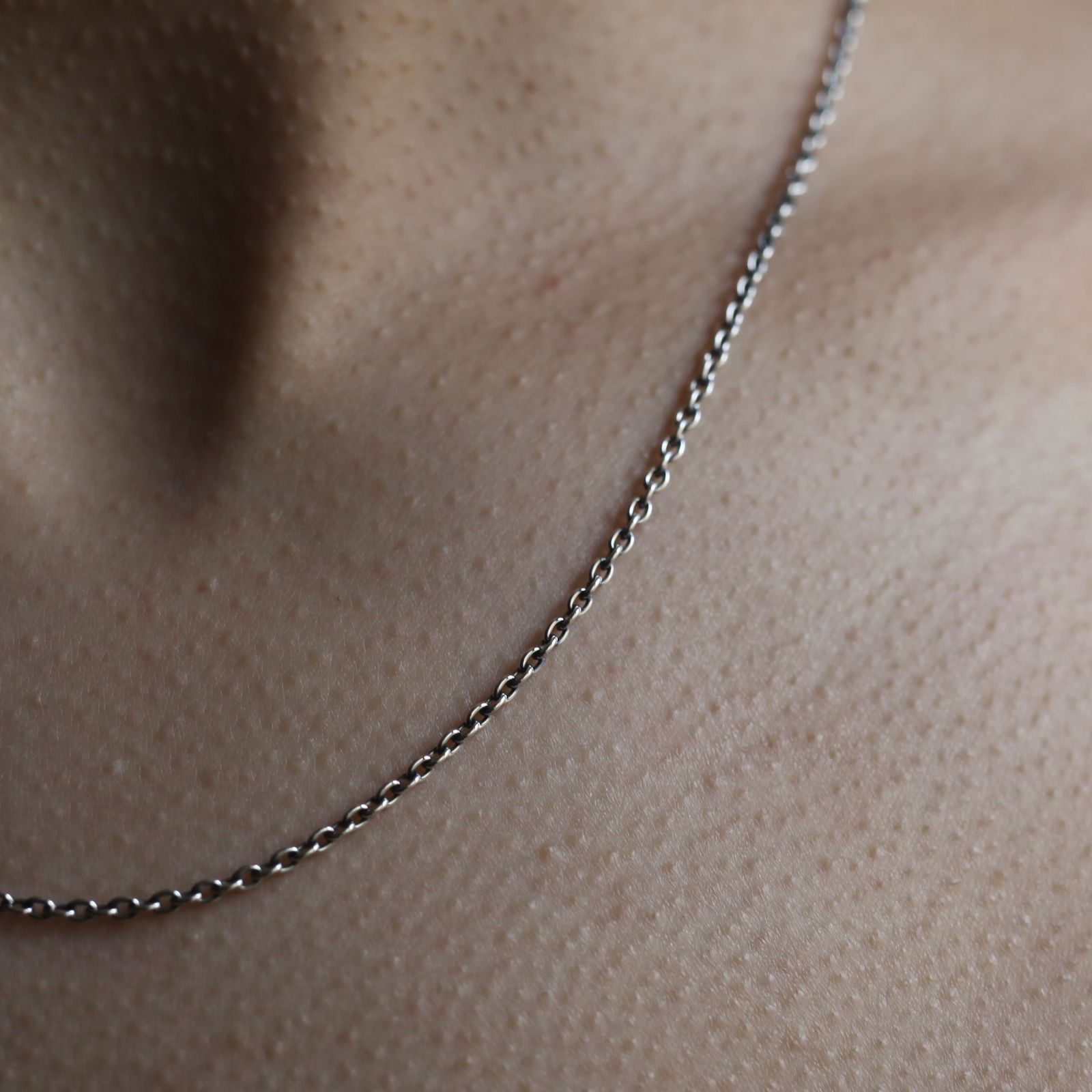 【残りわずか】Oval Chain Necklace(SILVER)