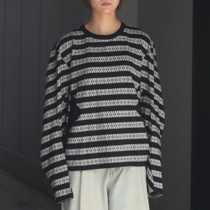 【残り一点】Nordic Pattern Jacquard L/S T-Shirt