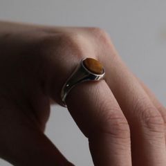 【残り一点】Signet Oval Ring M(TIGER EYE)