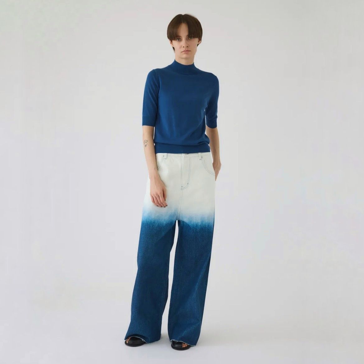 【残り一点】Silk Mix Fit Tops
