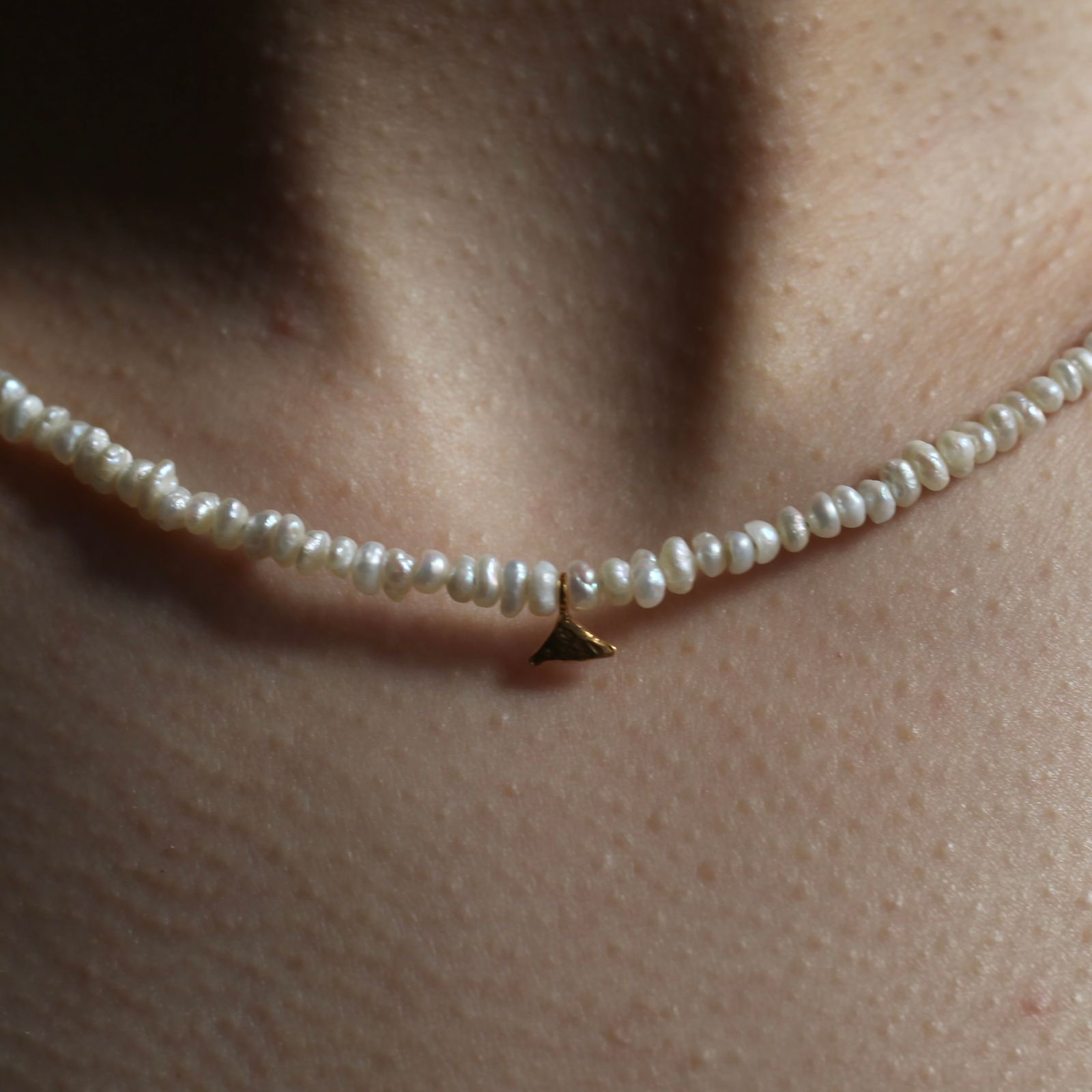 【お取り寄せ注文可能】Keshi Pearl Plate Necklace Choker