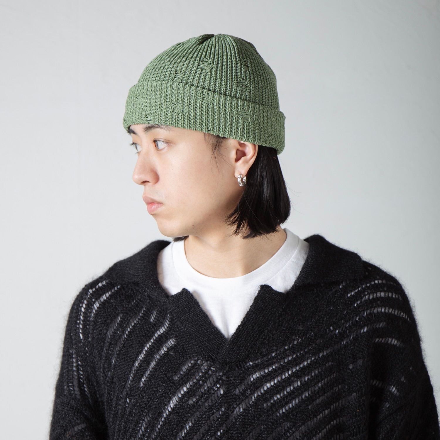 【残り一点】Damage Summer Knit Beanie