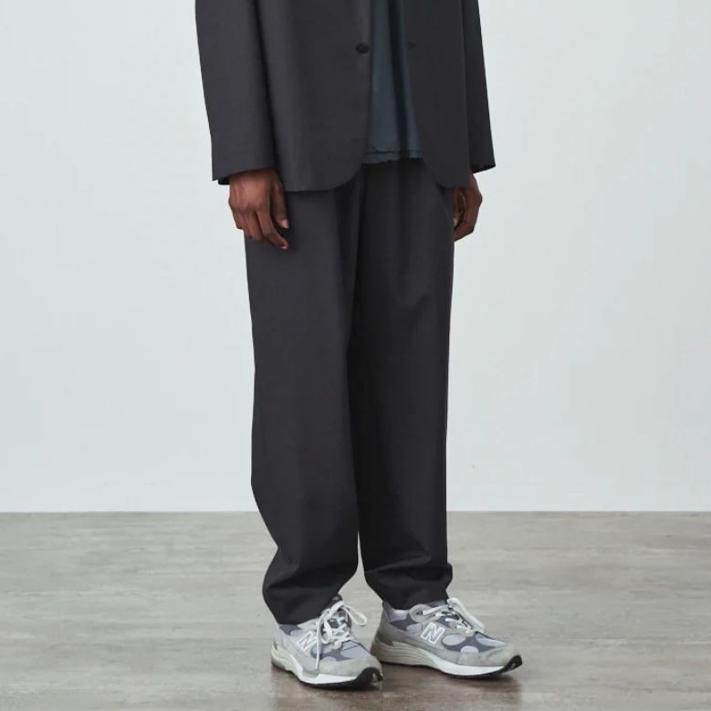 ATON - 【残り一点】Wool Tropical Tapered Easy Pants 