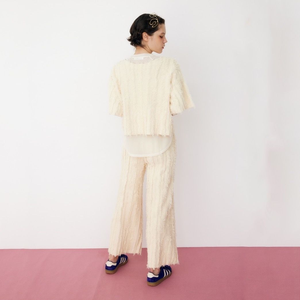 HeRIN.CYE - 【残り一点】Fringe Wide Knit Pants | ACRMTSM ONLINE STORE