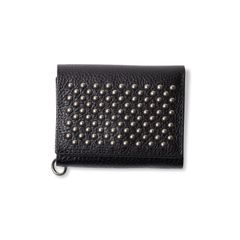 【再販売通知受付可能】Round Studs Leather Multi Wallet