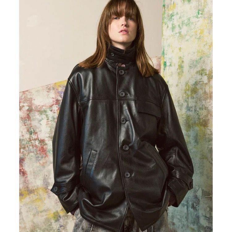 【残り一点】Sheep Leather Car Coat