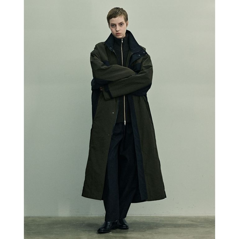 ステンカラーコート stand-fall-collar coat レディース メンズ 