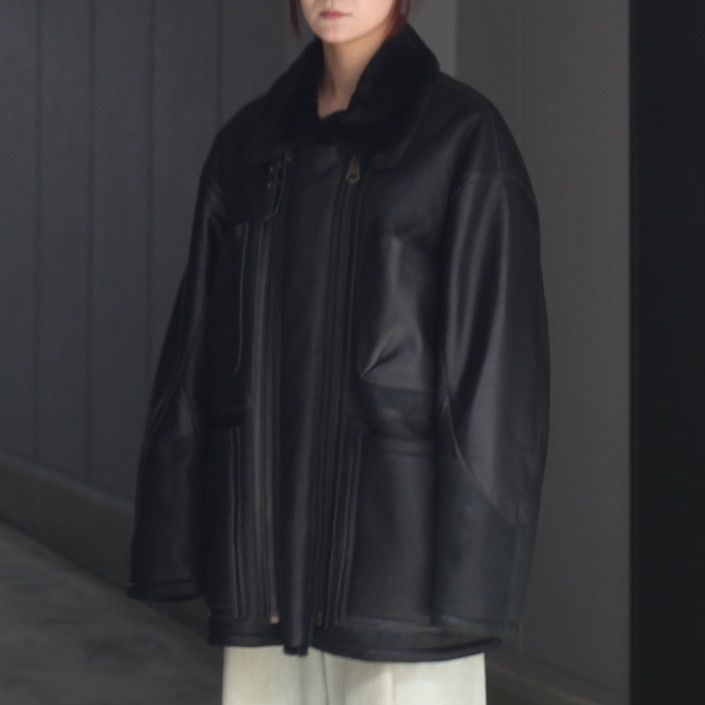 【残り一点】W-Zip Mouton Flight Jacket