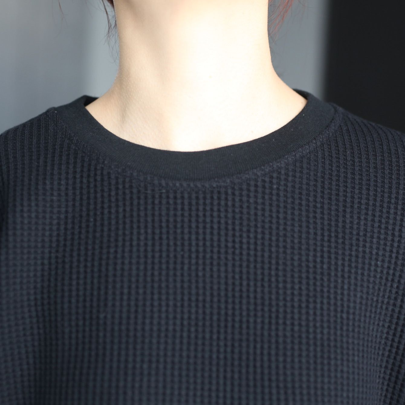 【残り一点】Waffle Crew Neck