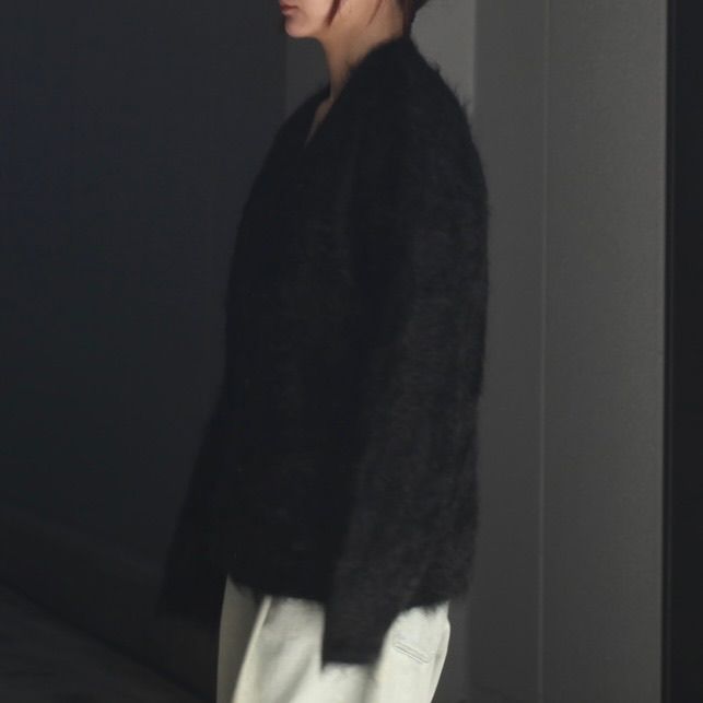【残り一点】Cashmere Shaggy Knit V Neck Cardigan