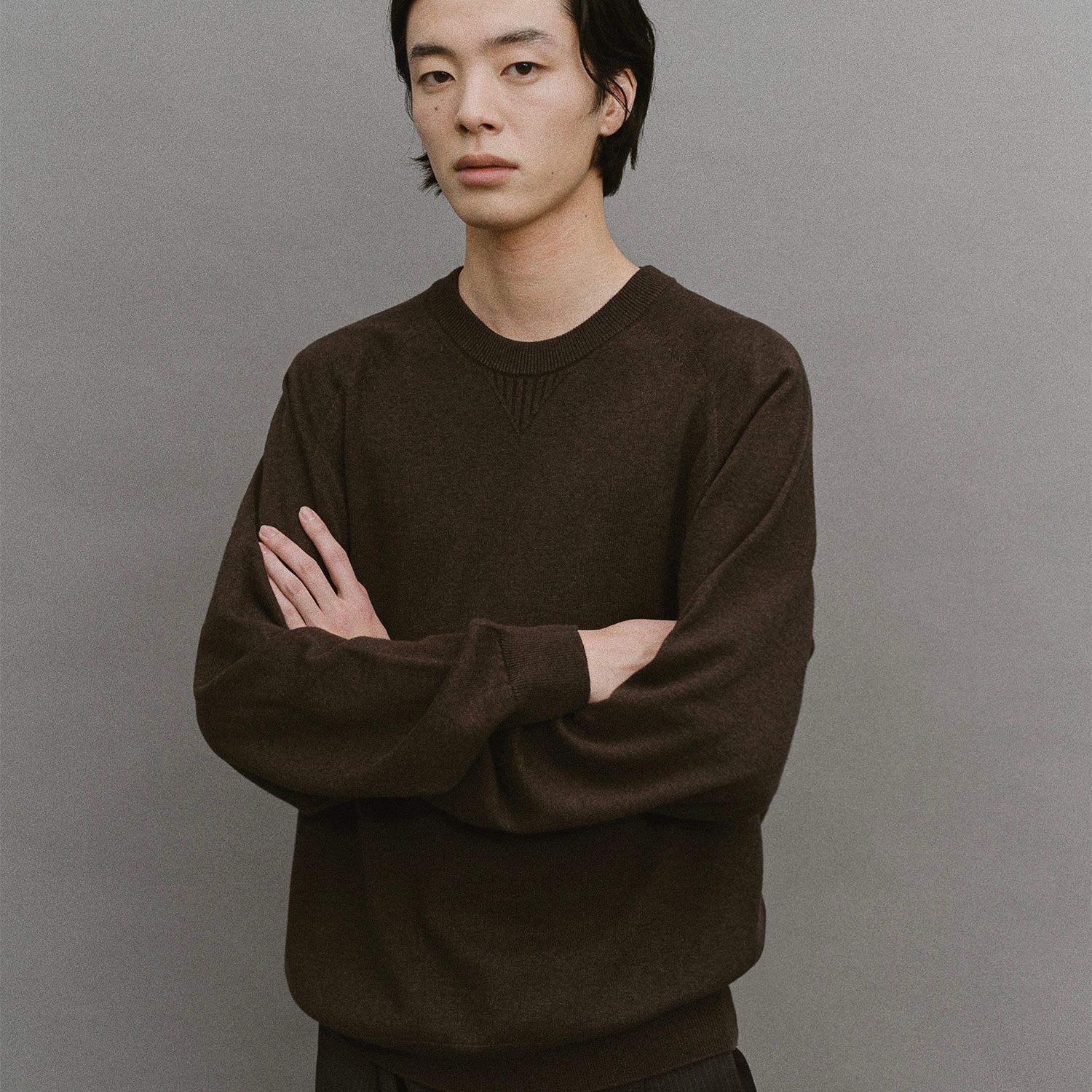 【残り一点】Whole Garment Crew-Neck Knit