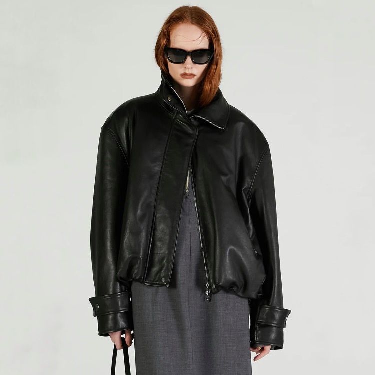 【残り一点】Sheep Leather High Neck Blouson