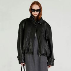 【残り一点】Sheep Leather High Neck Blouson