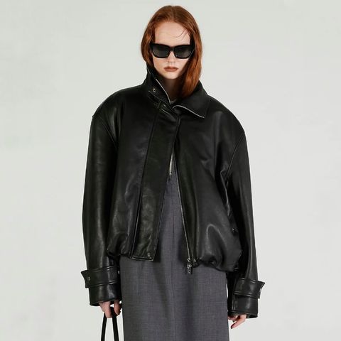 【残り一点】Sheep Leather High Neck Blouson