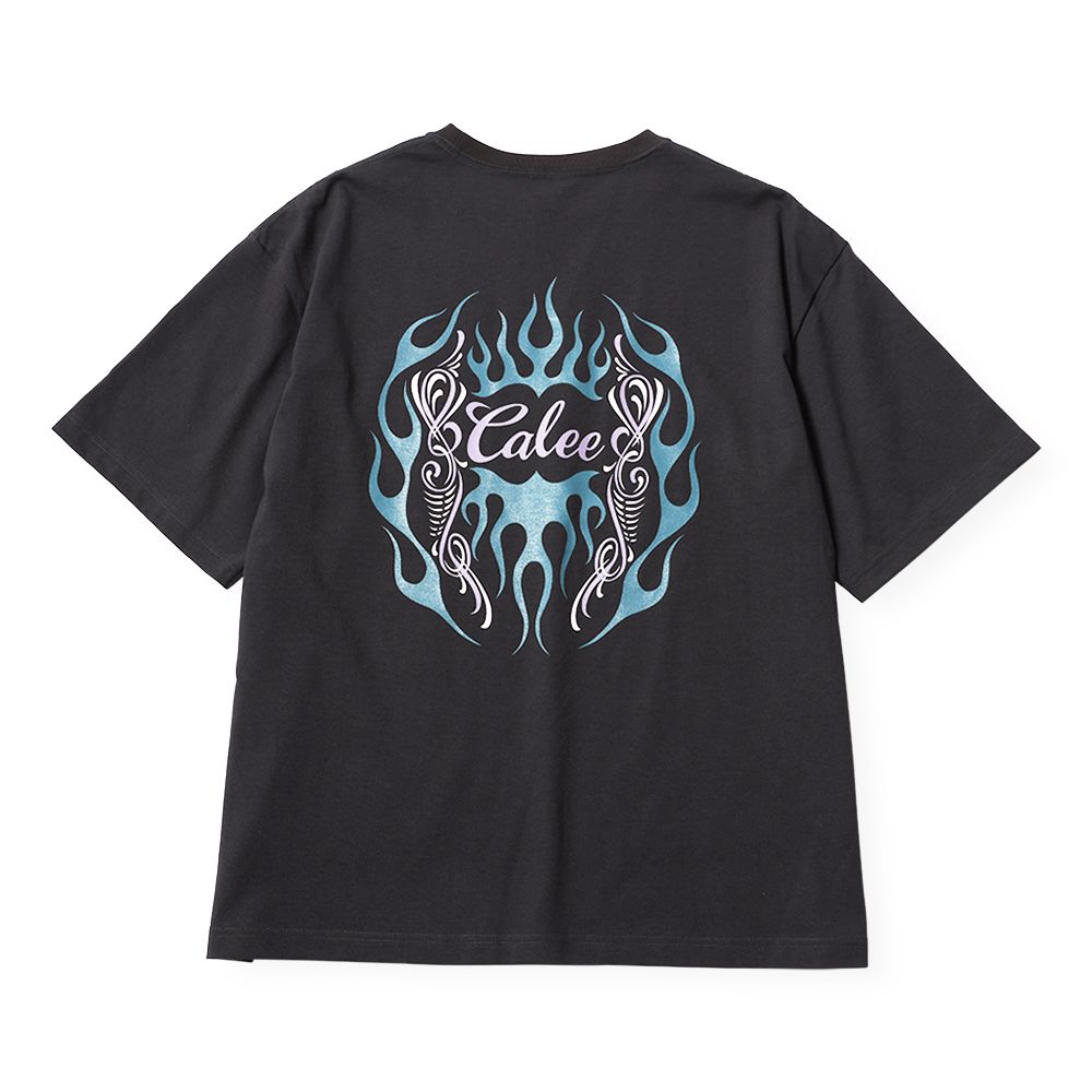 【残り一点】Vintage Type Flame Logo Pinstriping S/S Tee