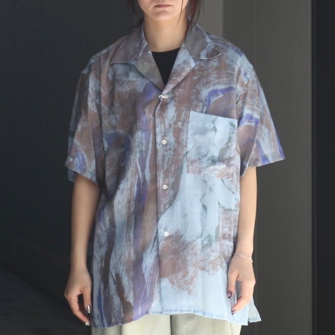 YOKE - 【残りわずか】Flower Printed Open Collar Shirt | ACRMTSM 
