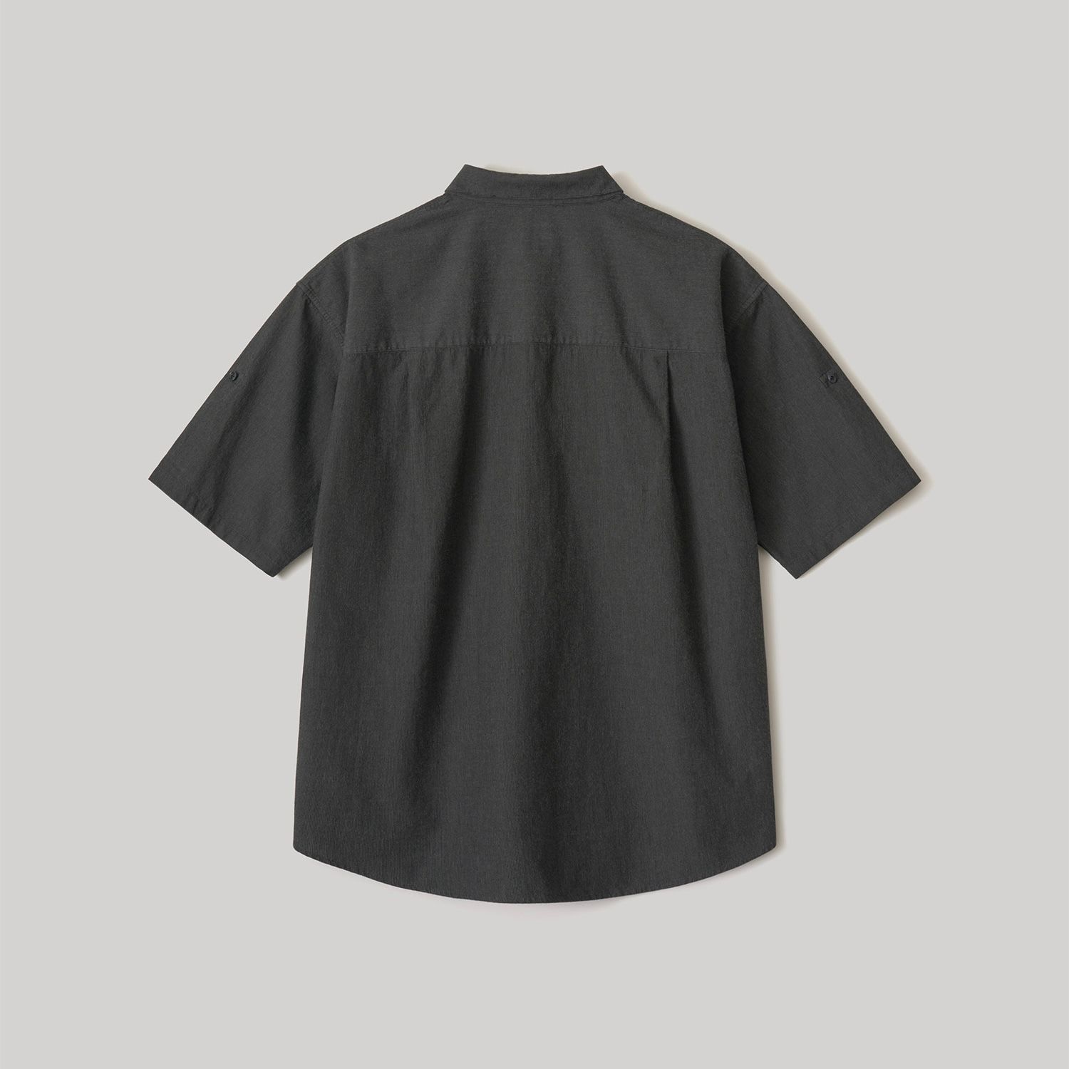 【残り一点】Pique Chambray Roll-Up Shirt