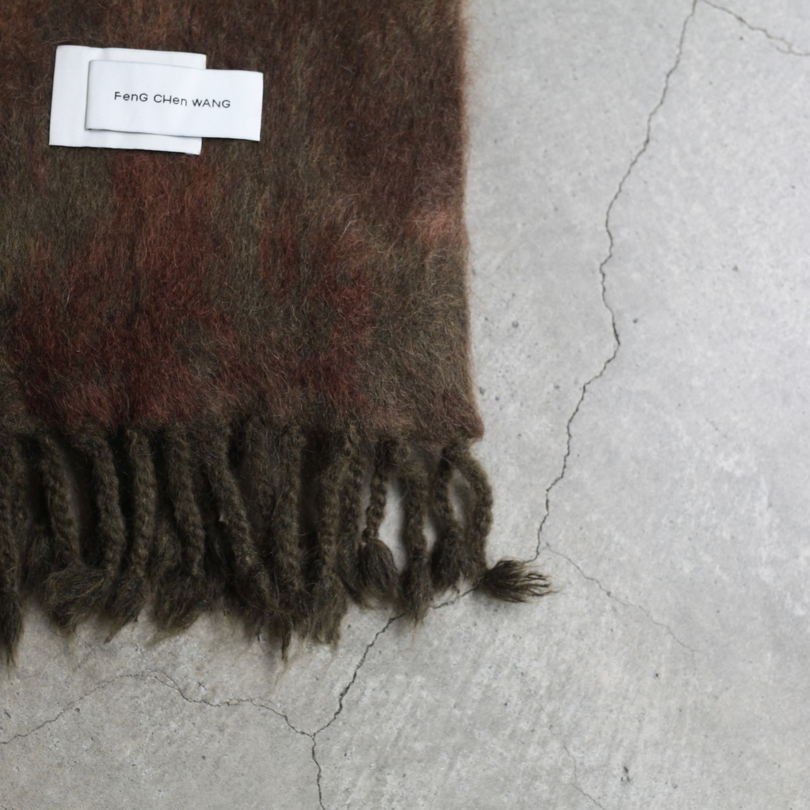 【残り一点】Gradient Jacquard Knit Scraf