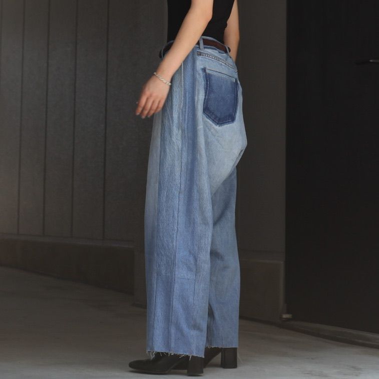 【残り一点】Reconstructed Super Baggy Slacks Denim_2(M)