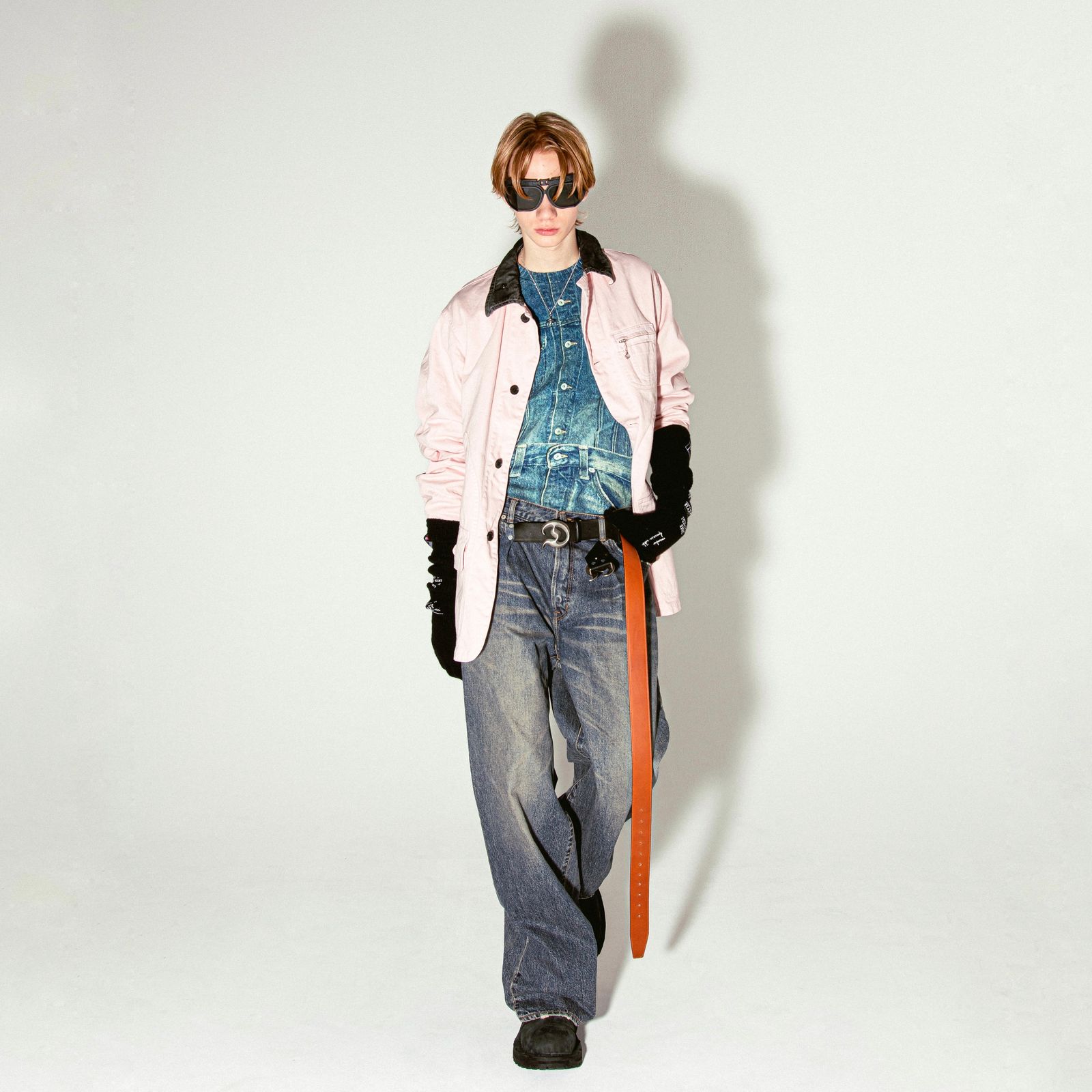 【残り一点】Tuck In Denim Transcription Knit