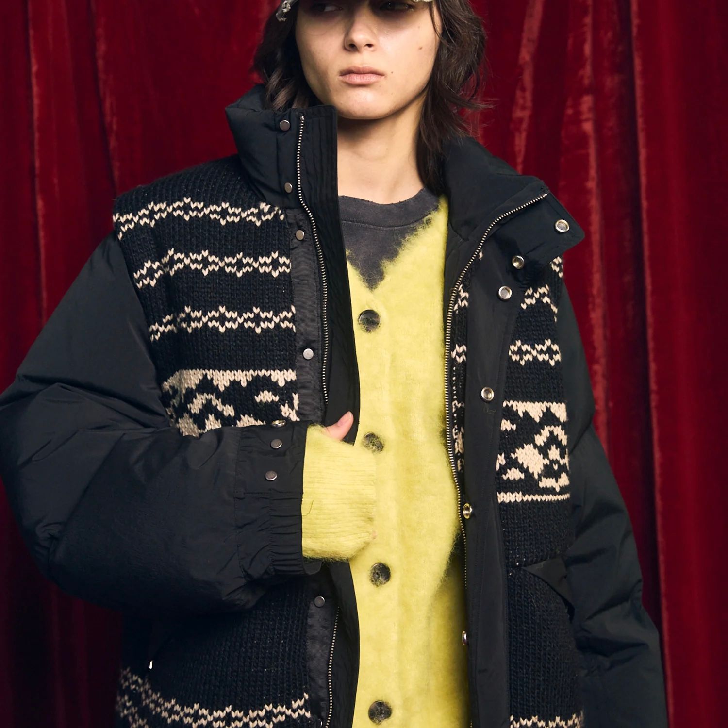 【残り一点】Knit Switching Prime Over Down Blouson