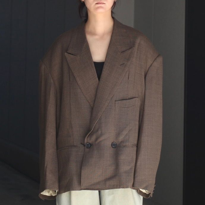 【残り一点】Round Big Shoulder Wool Serge Jacket