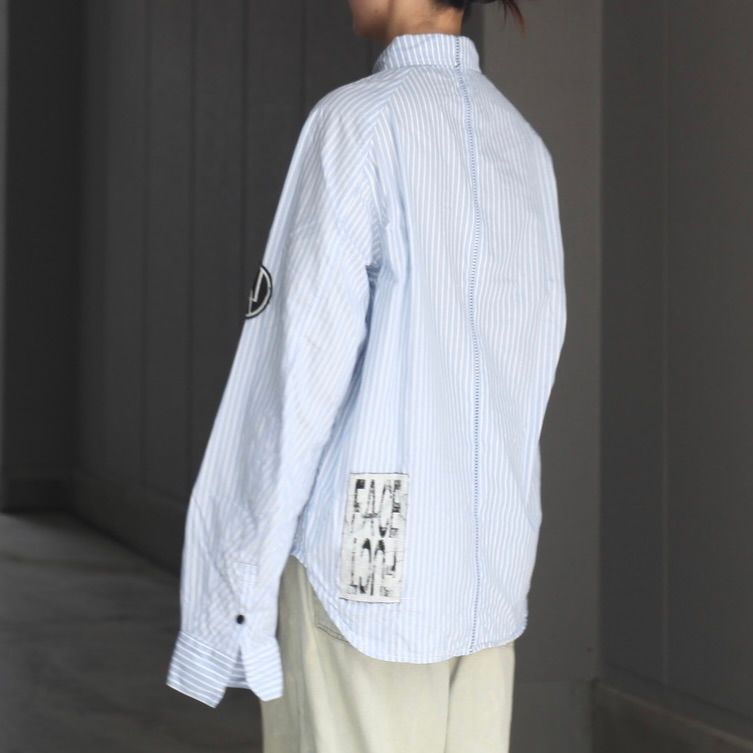 【残り一点】Bootleg Stripe Shirts With Patched(MIN)