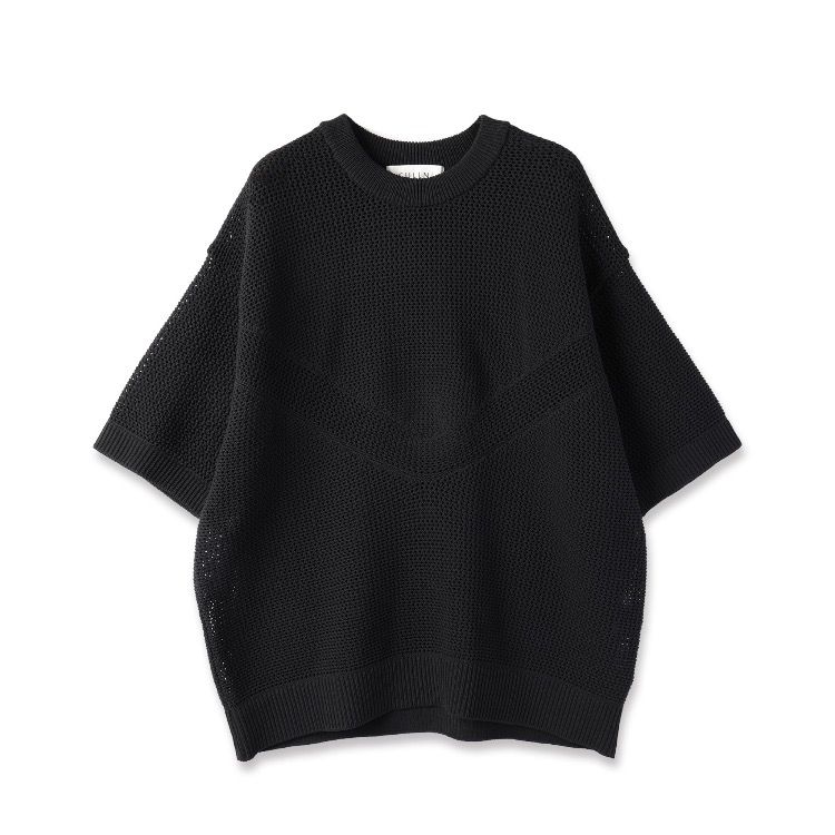 トップス cullni Bi Color Mesh Knit CULLNI - 【残り一点】Bi Color Mesh Knit Short Sleeve