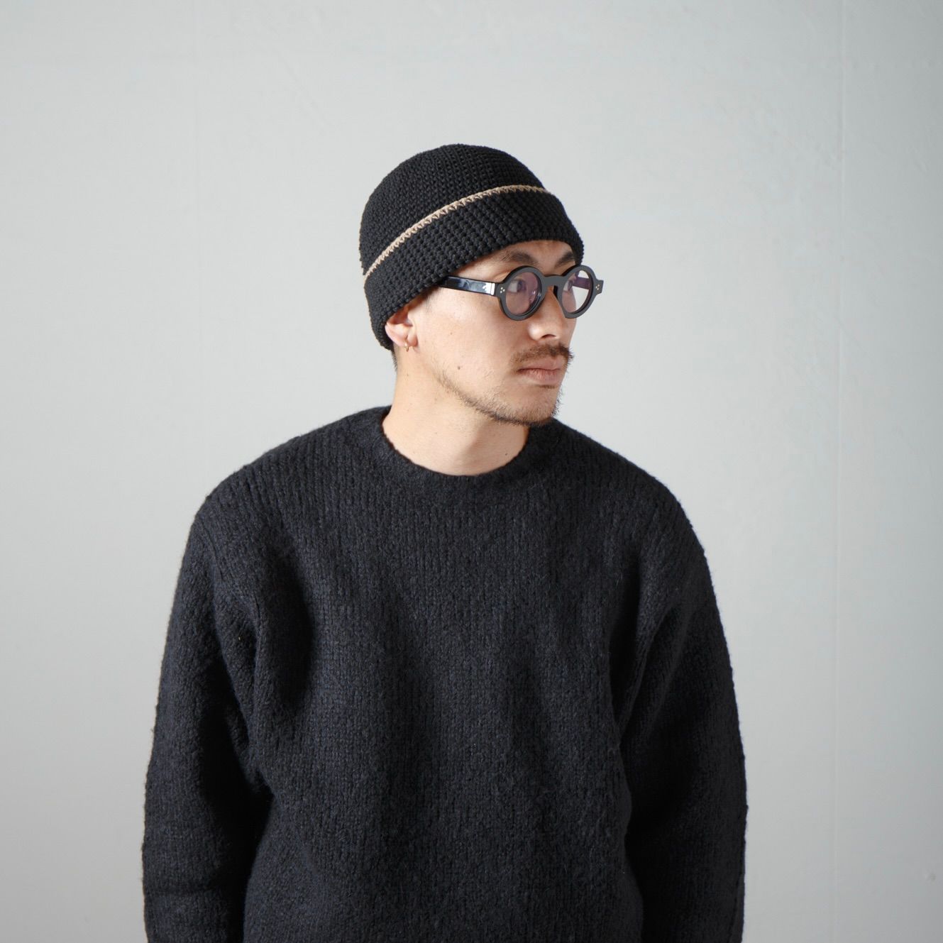 【残り一点】Hand Knit Crusher Cap