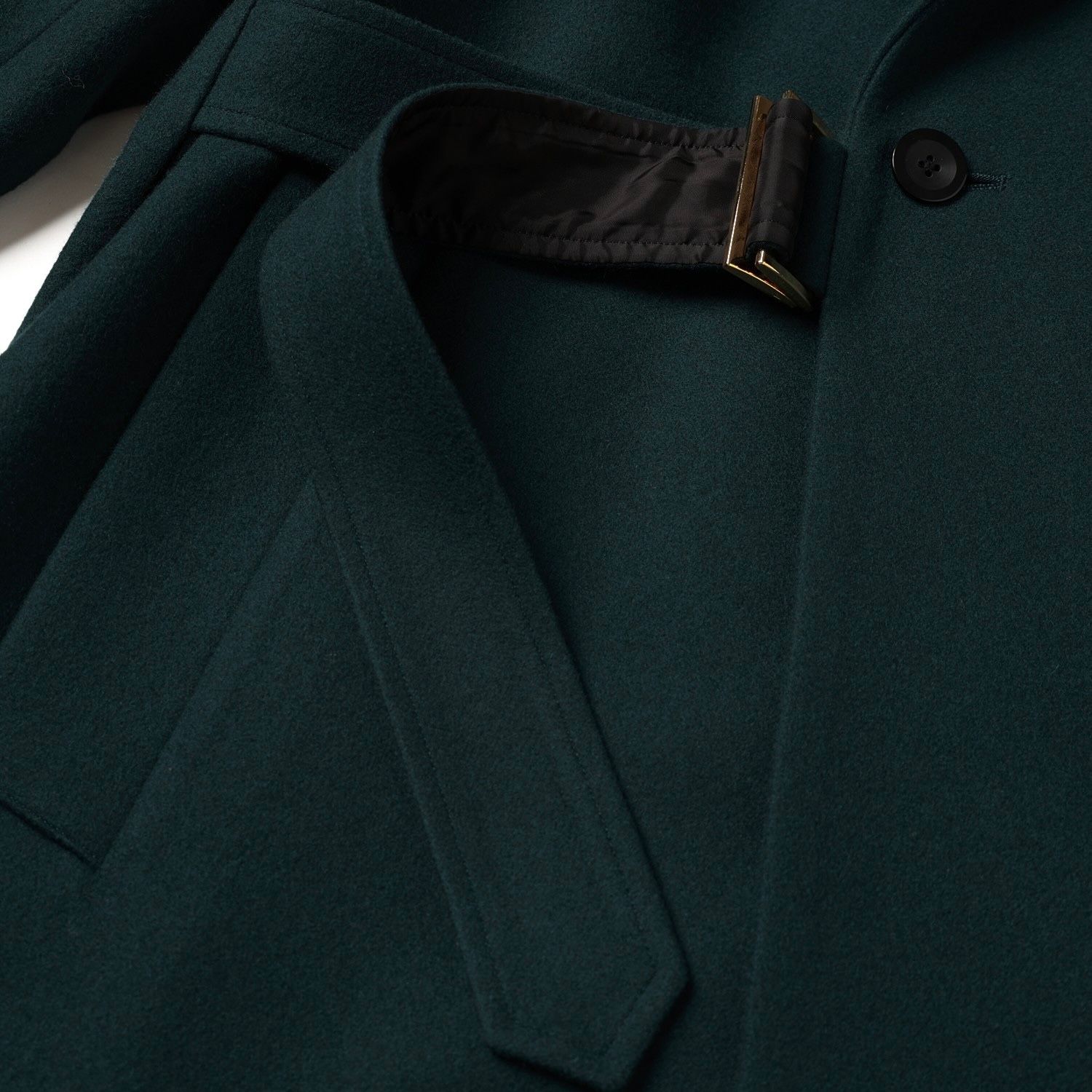 【残り一点】Lamb Wool Melton Tie Locken Long Chester Coat