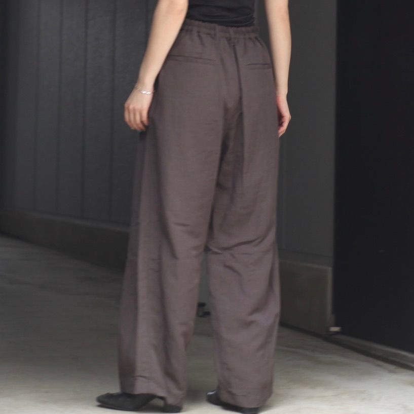 【残り一点】Rayon/Linen Wide Easy Trousers