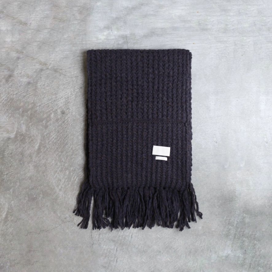 ATON BABY ALPACA ビッグスカーフ - チャコールグレー ATON BABY ALPACA ビッグスカーフ - チャコールグレー