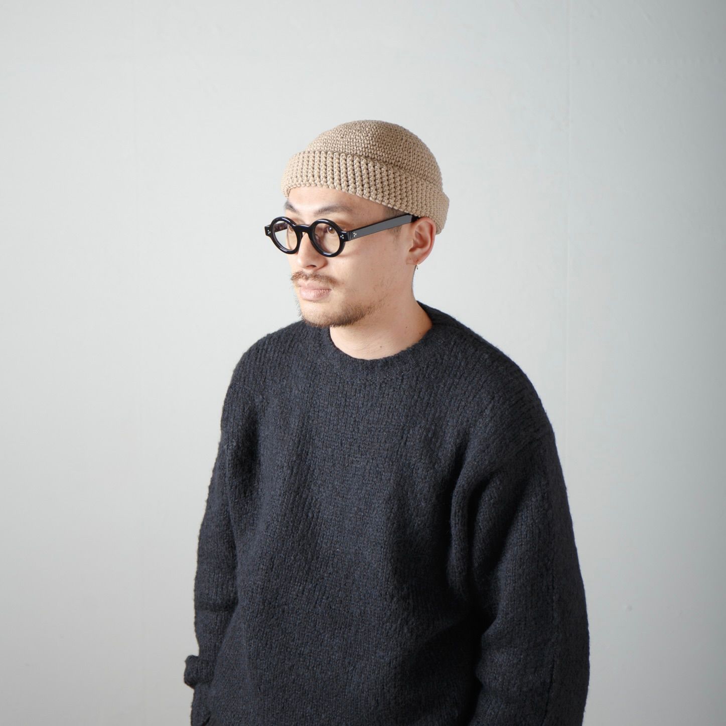 【残りわずか】Hand Knit Crusher Cap