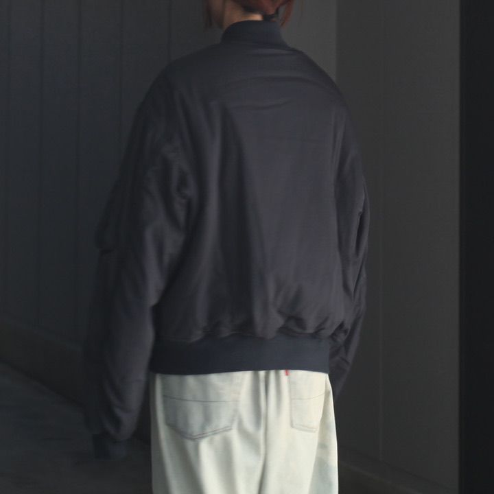 【残り一点】Wool Washer Twill Flight Jacket