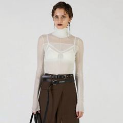 【残り一点】Soft High Gauge Panel Knit