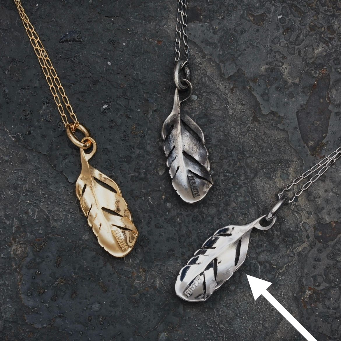 【お取り寄せ注文可能】EX Tiny Feather Necklace(SILVER)