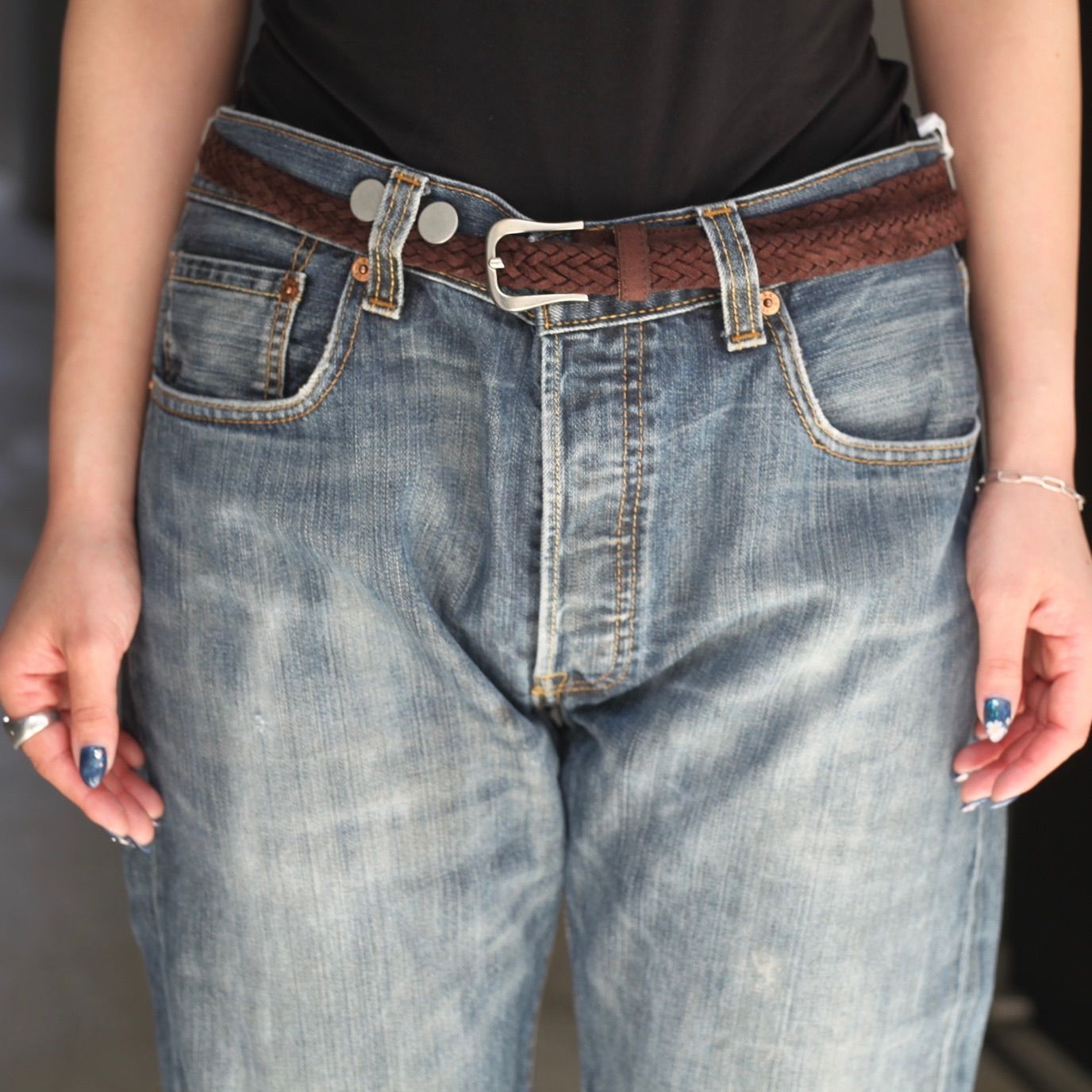 【残り一点】Vintage Levi's Heart Pocket Damage Denim_SIZE M