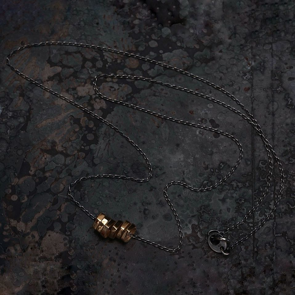 【お取り寄せ注文可能】Rock Beads Necklace 2(GOLD)