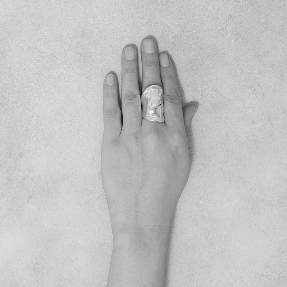 【残り一点】Chopin Right Finger Armor Ring(WHITE)