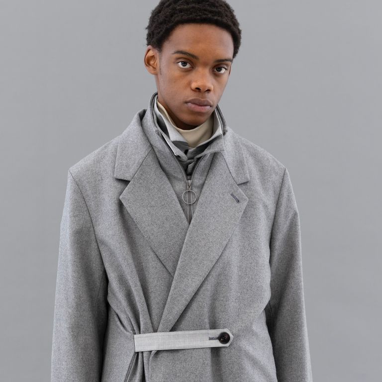 ETHOSENS - 【残り一点】Flannel Layer Coat | ACRMTSM ONLINE STORE