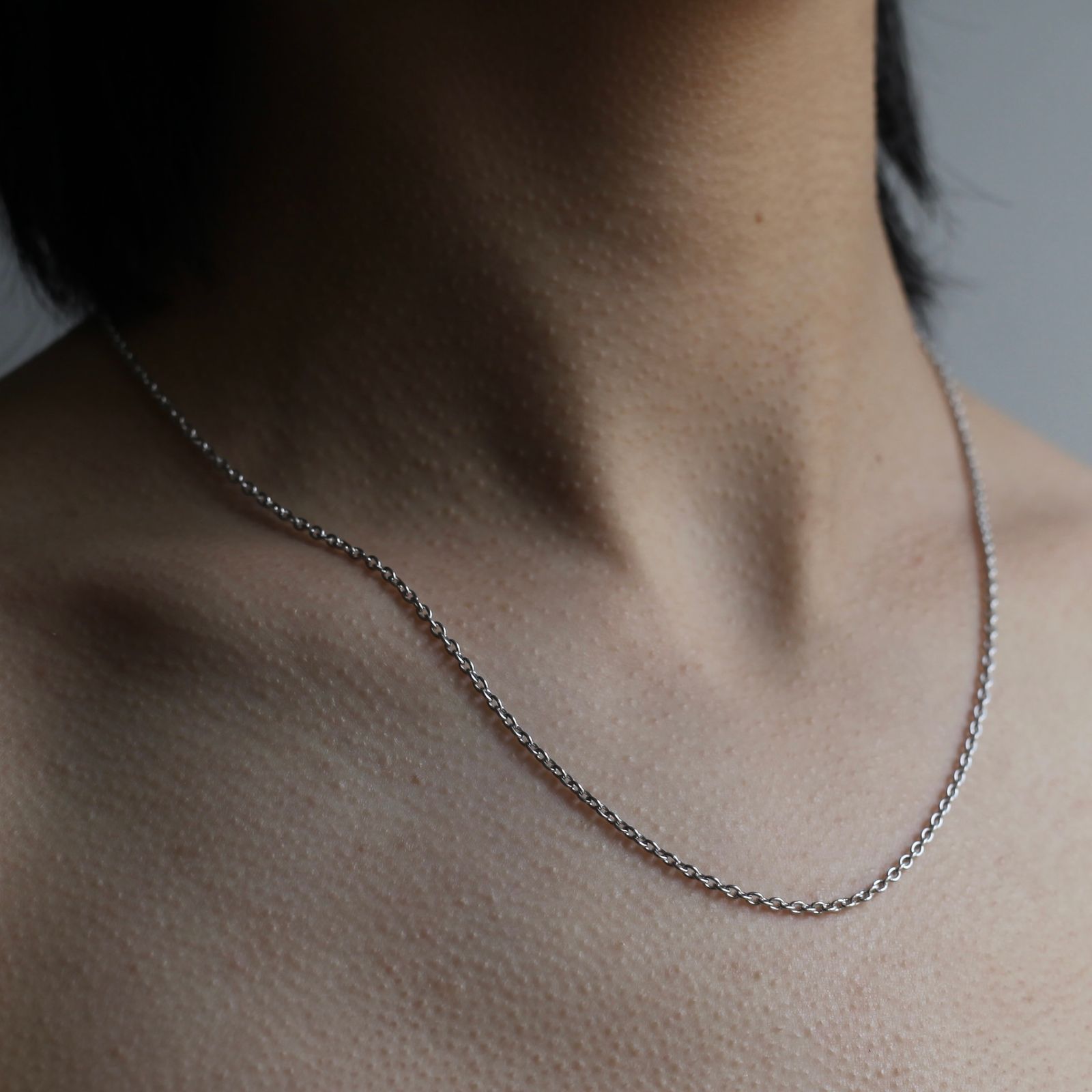 【残りわずか】Oval Chain Necklace(SILVER)